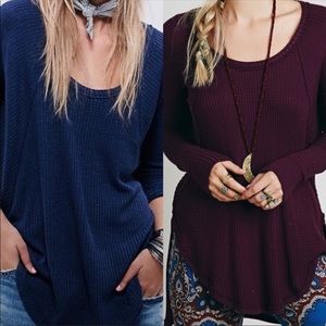 Free People Plum long sleeve